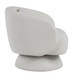 Zara - Upholstered Contemporary Swivel Accent Chair With Pillow