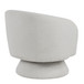 Zara - Upholstered Contemporary Swivel Accent Chair With Pillow