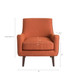 Accent Chair Upholstered With Legs - Burnt Orange