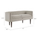 Farrah - Accent Bench With Low Back & Sides - Cream