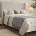 Hayden - Upholstered Wingback Bed With Tall Headboard