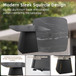Outdoor Patio Dining Set, Squircle Dining Table, Dining Chairs With Sunbrella Cushions