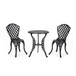 Bono Metal Bistro Set - Black