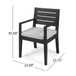 Outdoor 6 Seater Dining Set With Bench - Dark Gray / Light Gray