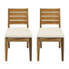Outdoor Armless Dining Chair With Cushions