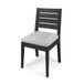 Outdoor Armless Dining Chair With Cushions