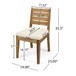 Outdoor Armless Dining Chair With Cushions