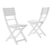Outdoor Foldable Wood Dining Chair With Slat Design (Set of 2)