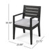 Outdoor Elegant Design Dining Chair (Set of 2)
