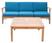 Perla - 3 Seater Sofa And Table Set