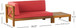 Brava - X Back Corner Bench With Coffee Table