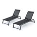 Myers - Modern Chaise Lounge Set With Adjustable Back