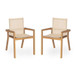 Belfast - Dining Chair With Acacia Wood Frame And Seating (Set of 2)