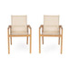 Belfast - Dining Chair With Acacia Wood Frame And Seating (Set of 2)