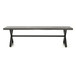 Modern Aluminum Outdoor Dining Bench With X Base