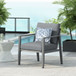 Modern Lounge Chair With Rope Accents And Cushions