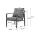 Modern Lounge Chair With Rope Accents And Cushions