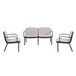 Luna - Outdoor Patio 3 Pieces Chat Set