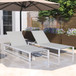 Chaise Lounge With 5 Reclining Positions, Outdoor Patio Lounge Chairs