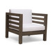 Outdoor Acacia Wood Patio Chair With Fabric Cushion
