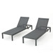 Outdoor Patio Chaise Lounge With 5 Reclining Positions