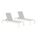 Outdoor Patio Chaise Lounge With 5 Reclining Positions