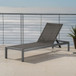 Outdoor Patio Chaise Lounge With 5 Reclining Positions