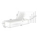Outdoor Patio Chaise Lounge With 5 Reclining Positions