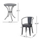 Ambrosia - 3 Piece Bistro Set With Leaf Motifs Top And Seat