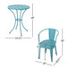 Yearn - 3 Piece Bistro Set With Table And 2 Chairs
