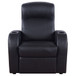 Upholstered Recliner With Cup Holder Comfort Lounge Chair - Black