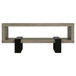 1 Shelf Coffee Table Design And Accents - Gray