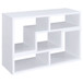 Convertable L-Shaped Bookcase With Open Shelves - White
