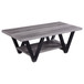 Angled Leg Coffee Table - Gray