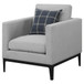 Saba - Upholstered Chair With Reversible Cushions - Gray