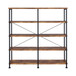Double Wide Bookcase Shelves - Brown