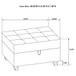 Storage Ottoman With Tufted Design - Gray
