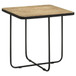 Travertine Accent Table Geometric Design - Brown