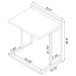 Rectangular Top Snack Table - White