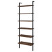 Christy - Owens - 6 Shelf Wall Bookshelf - Walnut