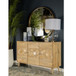Austin - 3 Door Accent Cabinet With Tapered Legs - Natural