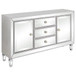 Gabrielle - 3 Drawer Mirrored Storage Accent Cabinet - Silver