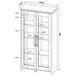 Myerson - 2 Door Tall Cabinet - Gray