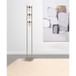Paragon - 3 Swivel Lights Floor Lamp With Frosted Glass Shades - Silver