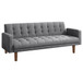 Mohawk - Tufted Back Sofa Bed - Gray