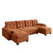 U-Shaped Sleeper Sofa With Pull Out Bed