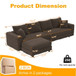 Modern Comfy Upholstered Sofa Cloud Couch & Deep Seat Couches