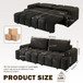 4 Seater Modern Couch With Seats Storage