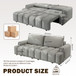4 Seater Modern Couch With Seats Storage