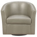 Swivel Armchair With Barrel-Back Design